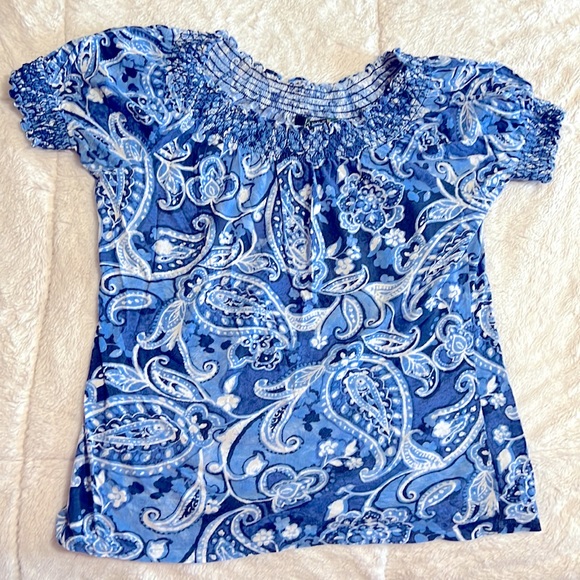 Lauren Ralph Lauren Tops - Lauren Ralph Lauren top, size M , blue paisley